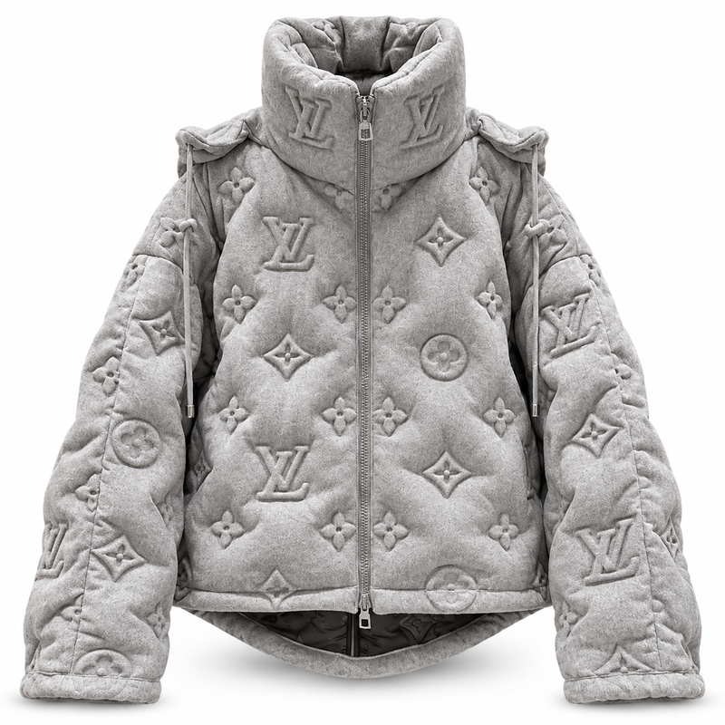 Doudoune en jacquard Monogram Louis Vuitton