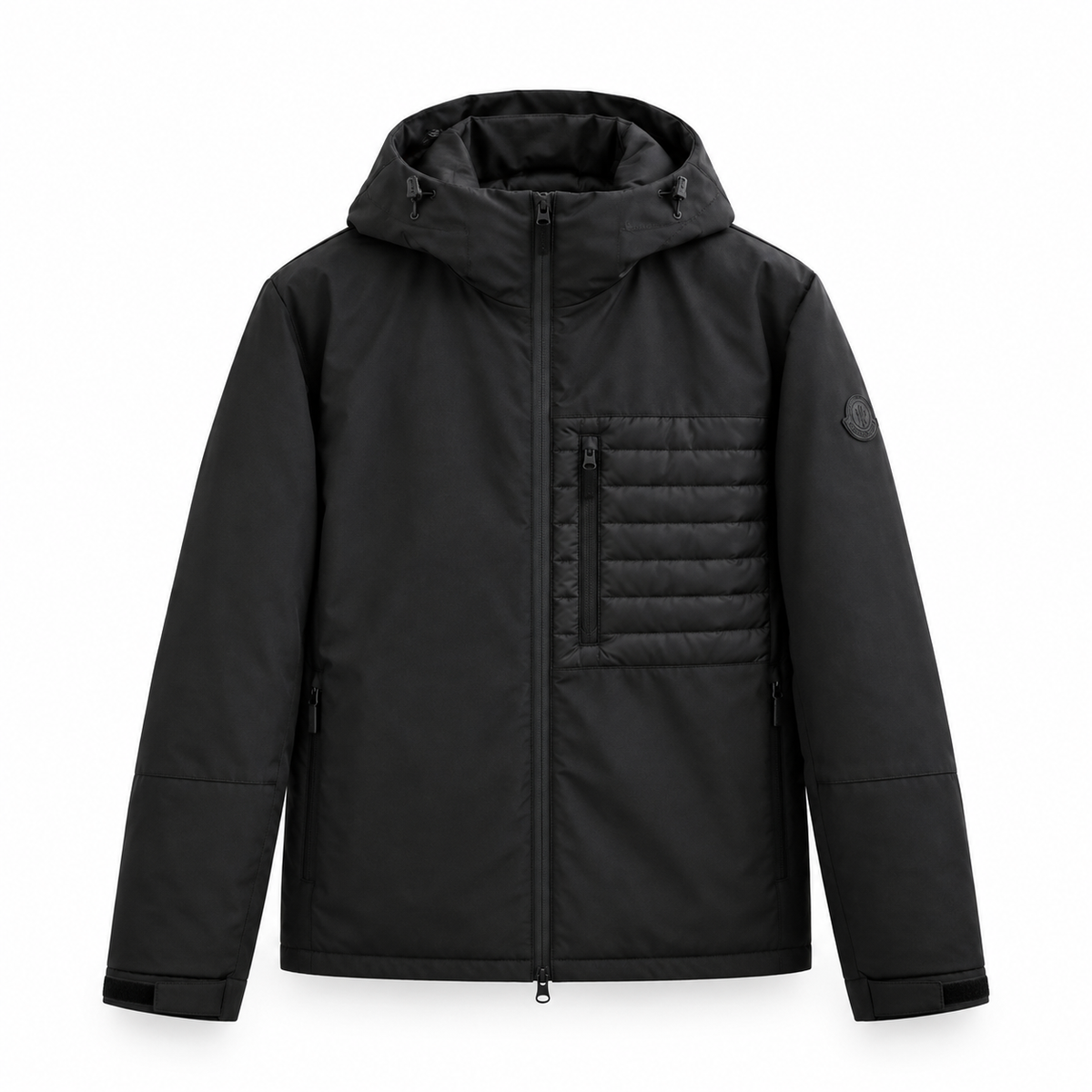 Veste à capuche noire Grenoble – Style technique